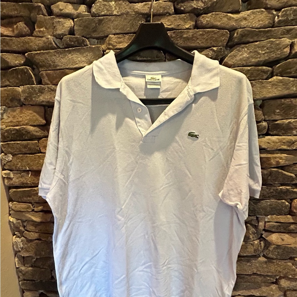 Lacoste Light Blue Polo Shirt - size 7